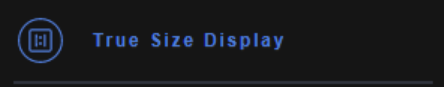 True Size Display